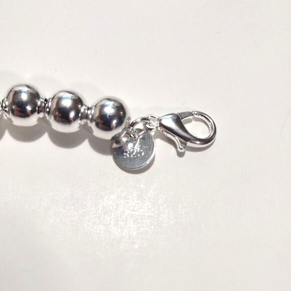 925 Silver Pearl Bracelet Sterling Silver Jewelry Christmas Birthday Gift New!!